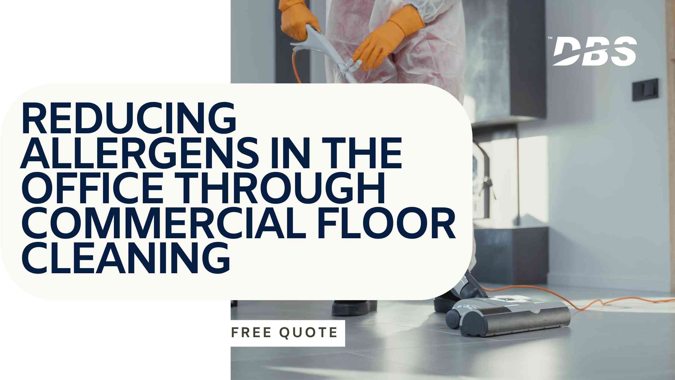 Reducing allergens with commercial floor cleaning
